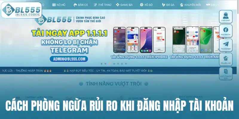 Cách phòng ngừa rủi ro khi đăng nhập tài khoản