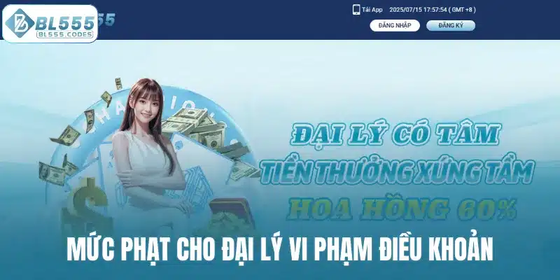 Mức phạt cho đại lý vi phạm điều khoản