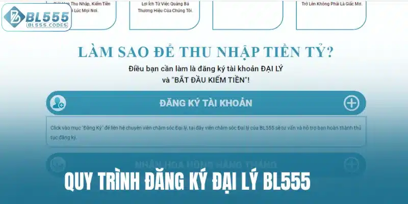 Quy trình đăng ký đại lý BL555